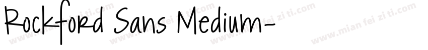 Rockford Sans Medium字体转换